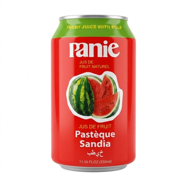 Panie Watermelon Juice Drink 330ml bottle with fruit pulp