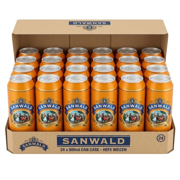 aSanwald Hefeweizen Beer 12 x 500ml bottles
