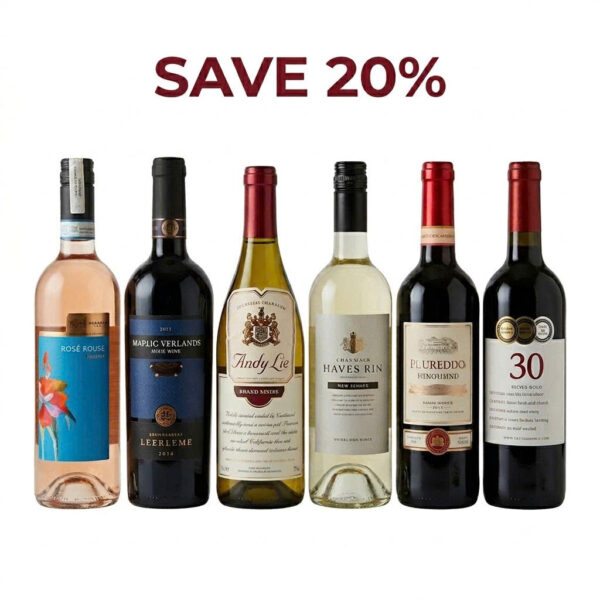 Value Red & White Bundle with six international wines